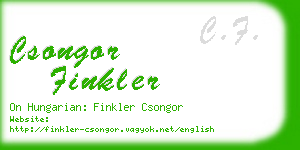 csongor finkler business card